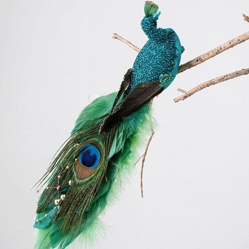 Glitter Feather Birds Decor Handmade Christmas Tree Decoration  Christmas Season