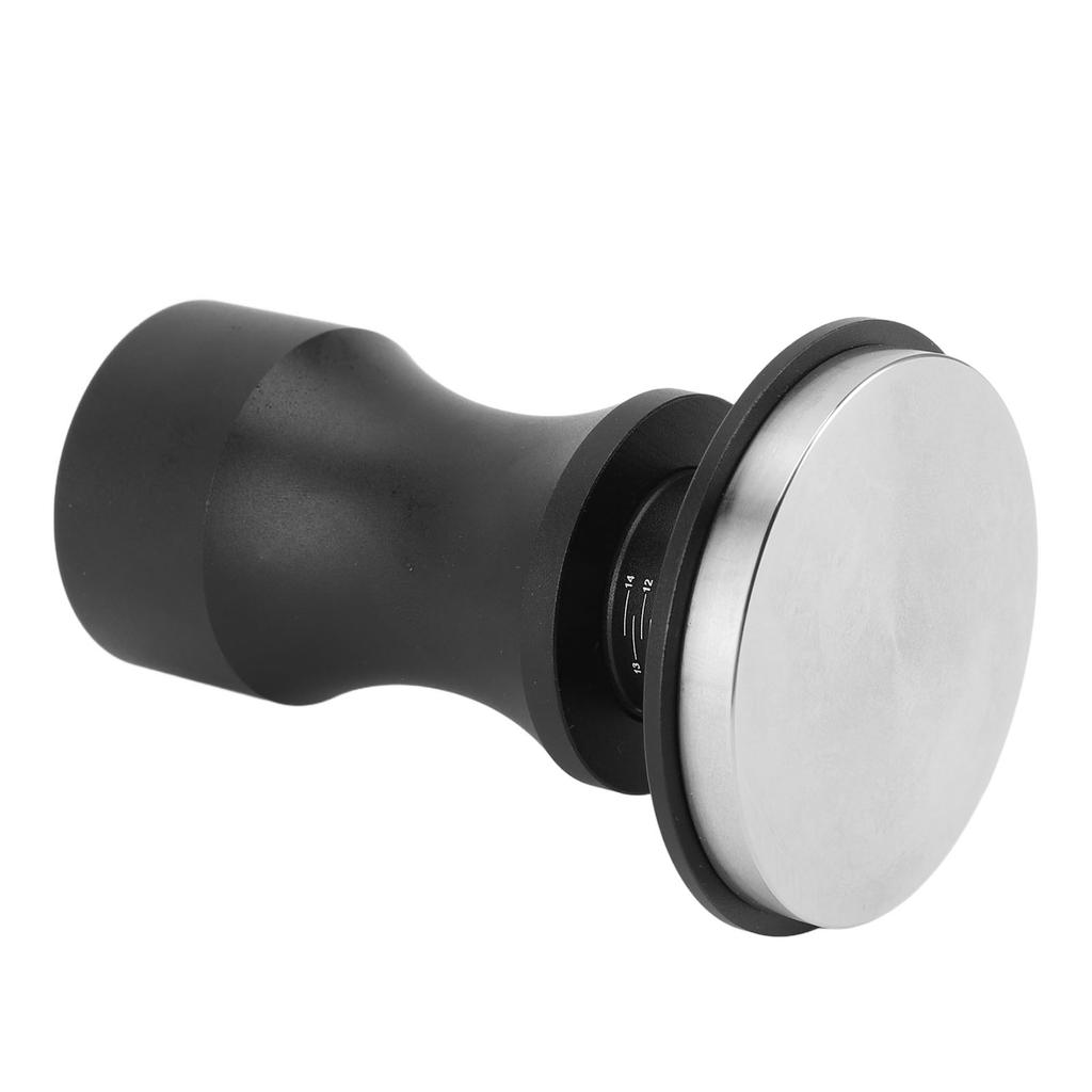 Coffee Tamper Adjustable Depth Spring Loaded Coffee Tamping Tool with Scale for Home Cafe