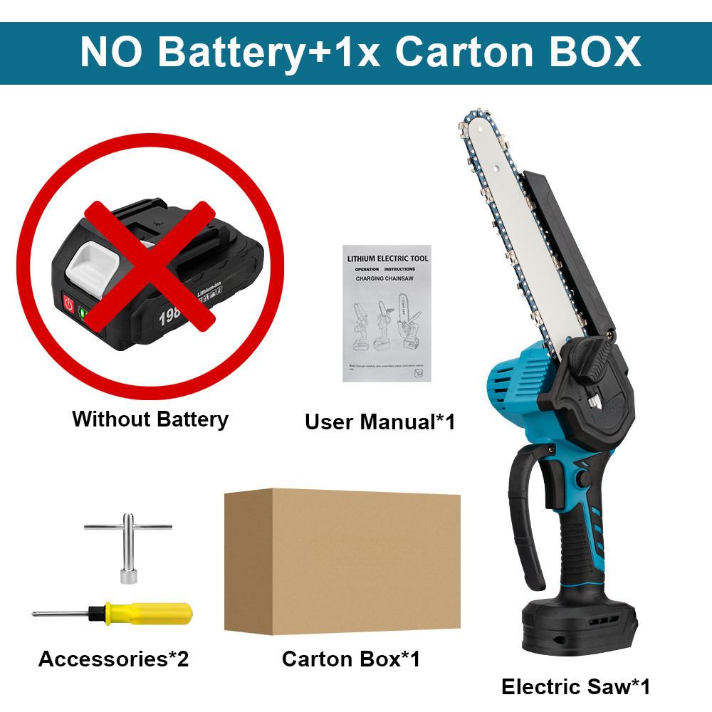 Brushless Cordless Electric Chain Saw Handheld Woodworking Pruning Chainsaw Portable Garden Power Tools