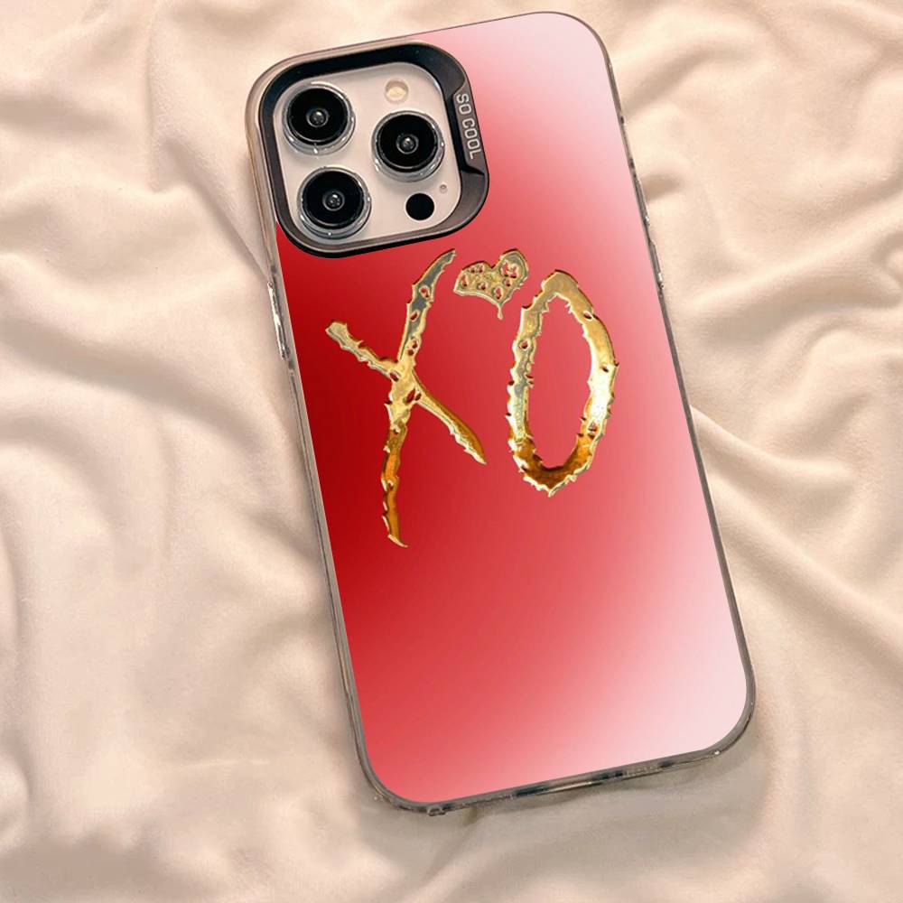 Etui na telefon W-Weeknd XO do iPhone 17 16 15 14 13 12 11 XS XR X Pro Max Plus Kolorowe Posrebrzana Osłona