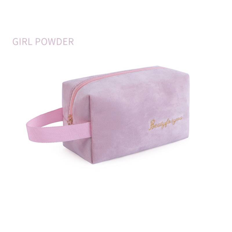 

Velvet Wash Waterproof Bag Travel Portable Makeup Bag Lipstick Storage Pouch StyleA
