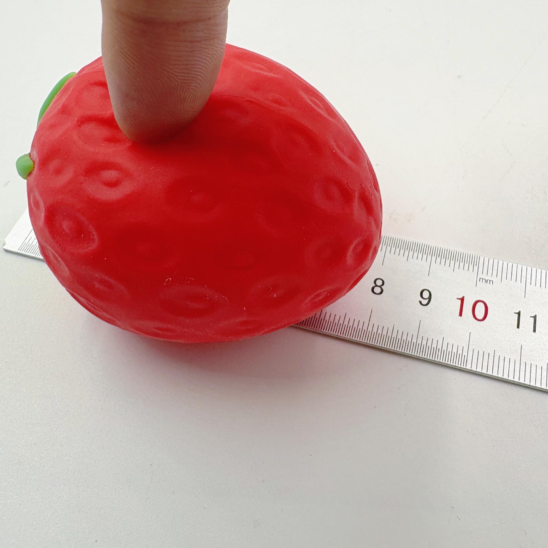 Aardbeien Knijpspeeltje 8cm Aardbei Decompressiespeeltje Langzame Terugslag Vormbaar Ballon Afvoer Geschikt voor Volwassen Vrienden Cadeau red