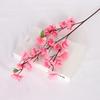 High-Grade Peach Blossom Artificial Flower, Single Stem, Floor-Standing Silk Decoration for Living Room and Weddings