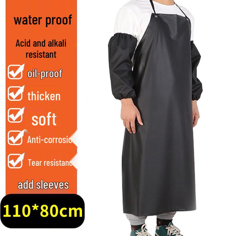 Heavy-Duty Double-Layer Waterproof PVC Apron