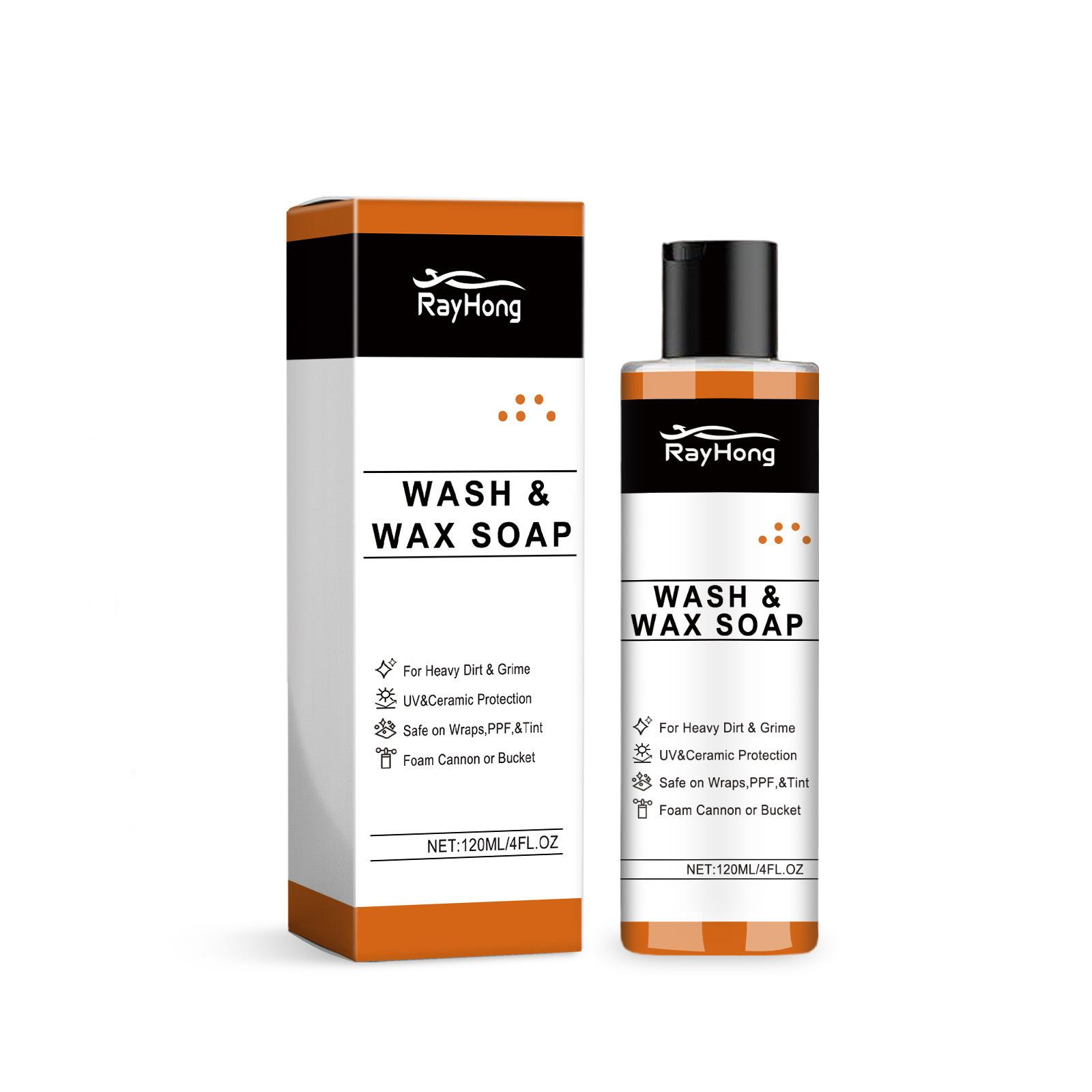 

RAYHONG Auto Body Wax Cleaning Shampoo - мощный очищающий шампунь для автомобиля - многофункциональная автомобильная мыльная жидкость для детейлинга автомобиля 120ml