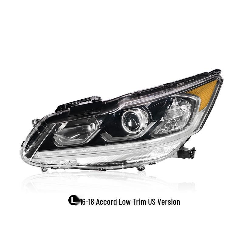 Honda Accord 16-18 Headlight Assembly: Fits 9.5th Gen, Low/High Trim, Original Front