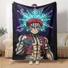 1pc Demon Slayer2 Blanket, Gift, for Men and Women, Soft Blanket, Good for Sofa Bed Couch Travel, Lightweight Flannel Blanket