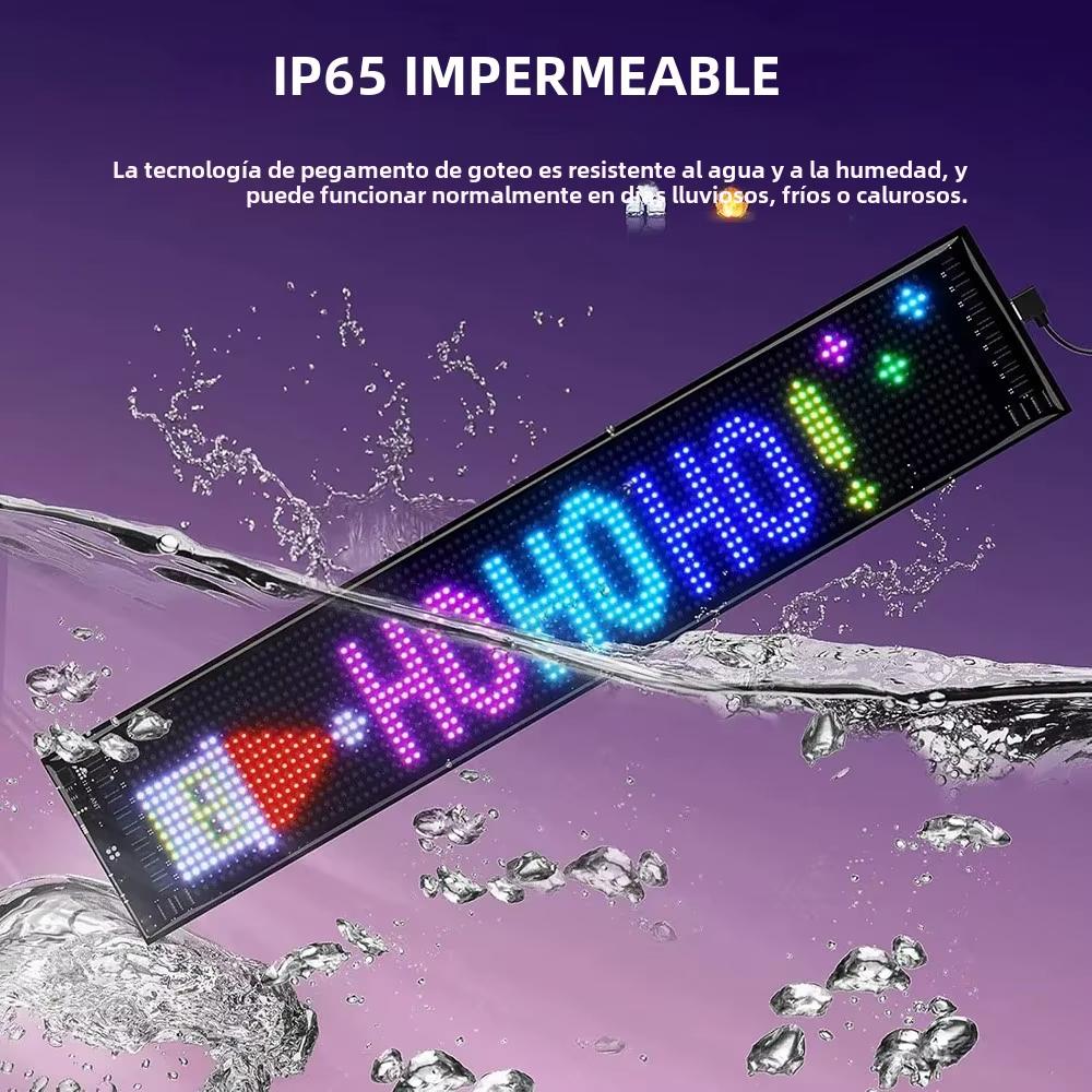 Lumière d'écran LED Design Œil du Diable Affichage Défilant Flexible avec Contrôle par Application pour Pare-brise de Cabine de Camion Animation Décorative Panneau de Texte