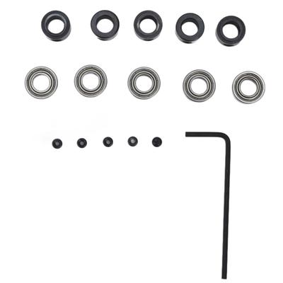 Kit di utensili per la sostituzione di 5 set di frese con cuscinetti in acciaio e guida a sfera montata sul fondo