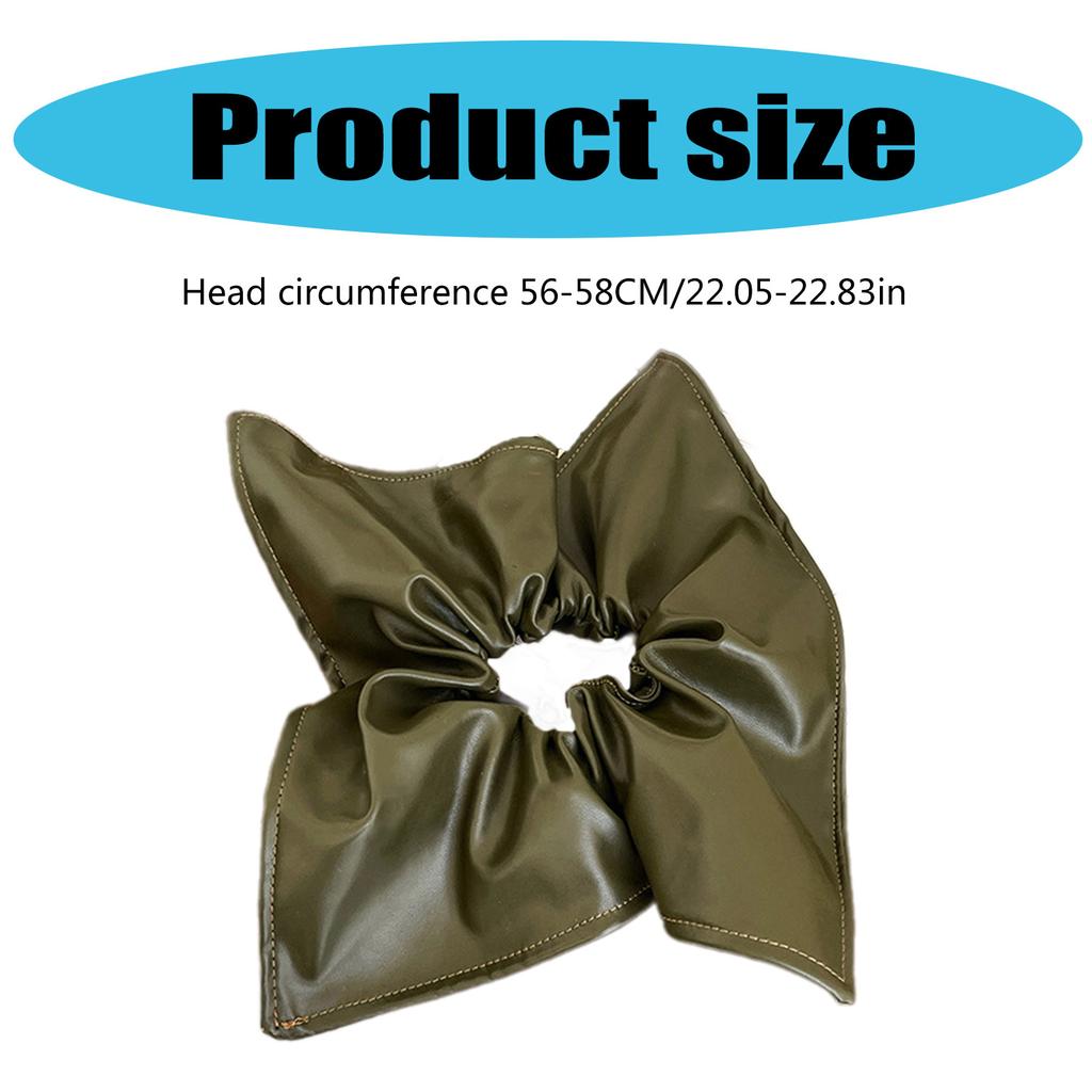 Multiuse PU Hair Scrunchie for Trendy Hairdos Soft Elastic Hair Rope for Daily Wear Elegant Hair Styling Band Ornament