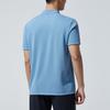 Anta Solid Color Logo Print Short Sleeve Polo Men Tops Blue 952327108-2