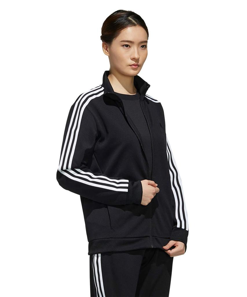 Adidas MUSTHAVES Jacket FYJ03 Legend Ink Japan Size to Japanese Size 3-Stripes Warm-Up [Women's] F17/White (ED1612) J/S (equivalent S)