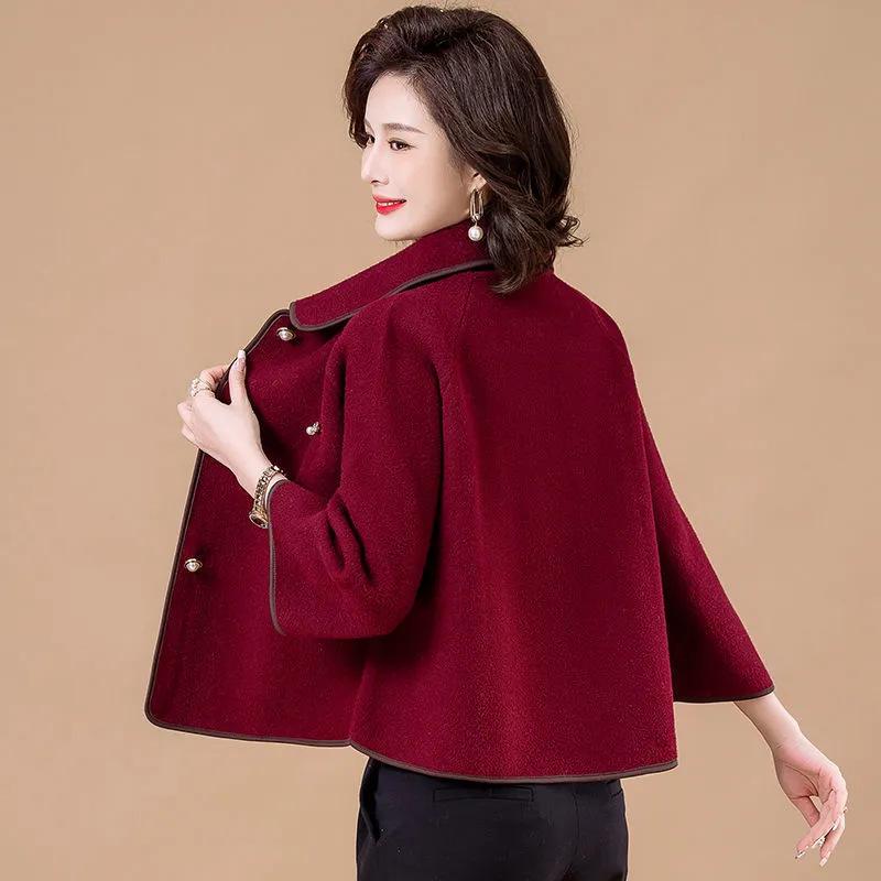 

Women s Double-Sided Fleece Wool Coat - Hepburn Style, Petite, High-End Fashion for Autumn/Winter 2025 M (85-110 lbs)