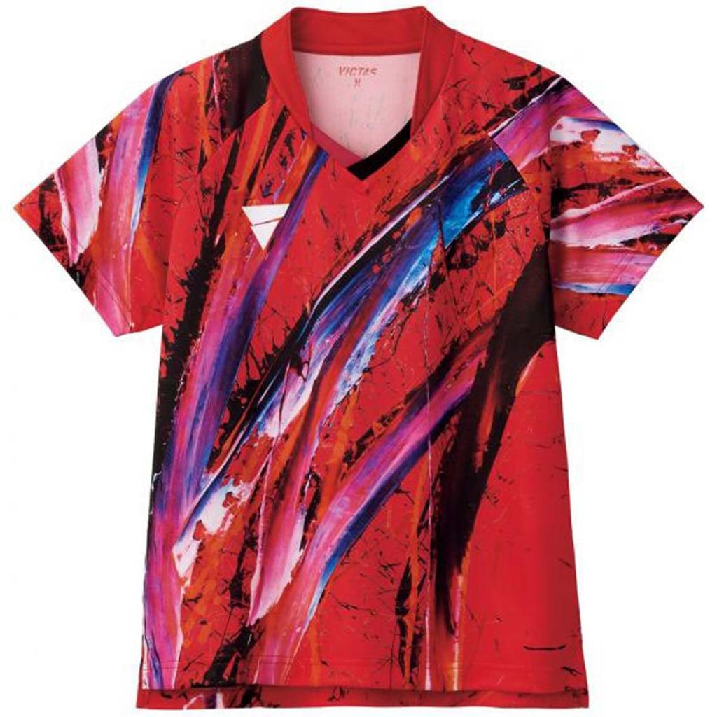 Victorus Table Tennis Game Shirt V-OLGS430, Red (9000), Size L, 512407