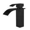 VEMUSE JDF-CW-652 Black Waterfall Basin Faucet