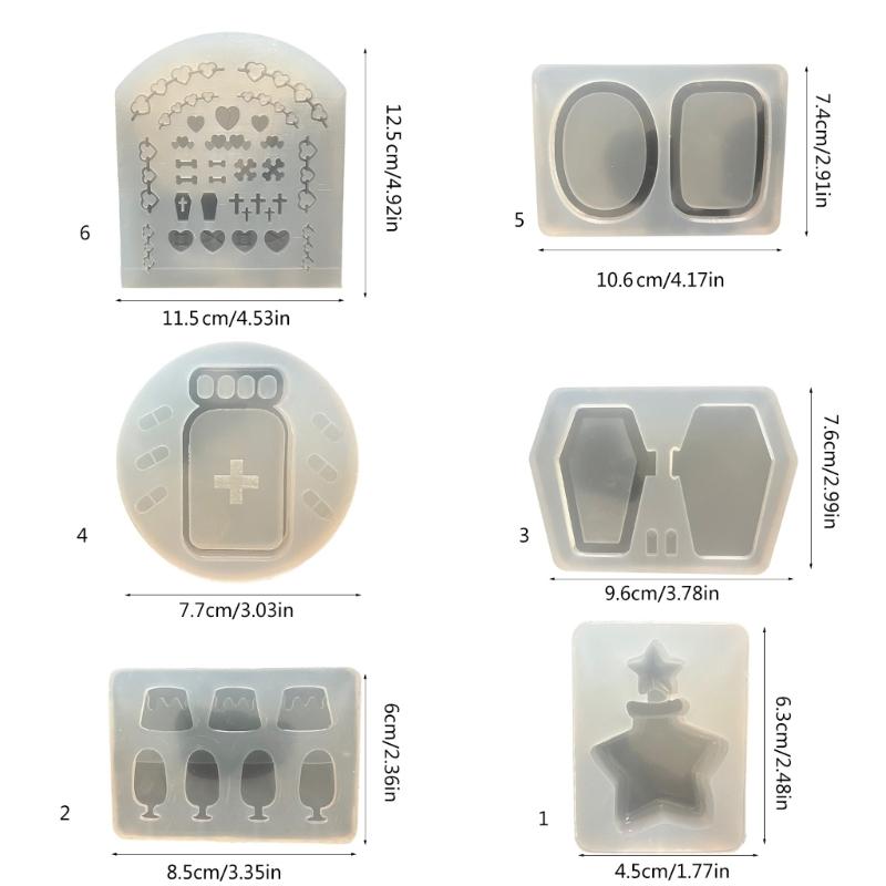 Practical Silicone Mold Liquid Sand Accessories Making Mould Unique Epoxy Resin Jewelry Molds for Crafting Enthusiasts