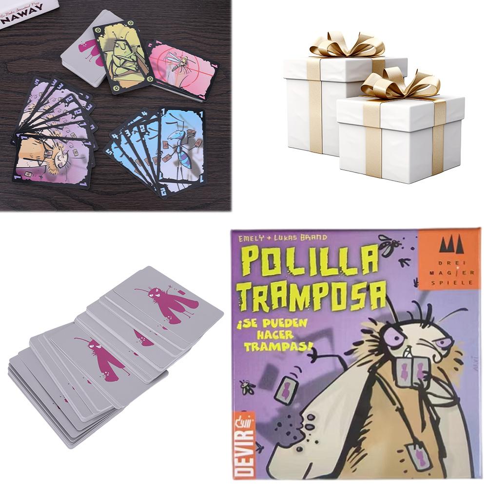 Polilla Tramposa Card Game Royal Xiaoqiang Cheating Moth Board Game Leisure Gathering Board Game Cards Poker Party Game