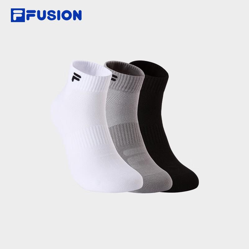 FILA FUSION Unisex Low-Cut Sports Socks - 3-Pair Set S