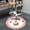 1 Stück Stuhlteppich mit Cupcake-Print für das Büro, weiche Flanell-Wurfmatte, perfekt für Büro, Feiertagsparty-Dekoration Wahl yy251113047