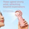 USB Rechargeable Mini Handheld Fan Powerful Wind Cooling and Ice Pack Fan Turbo Fan  Travel
