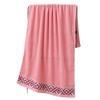 Soft and Comfortable Coral Velvet Striped Bath Towel Set, Durable and Quick-Drying, Suitable for Bathroom and Swimming Pool