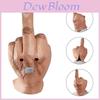 Scary Finger Middle Halloween Mask Latex Full Head Costume Party Cosplay Prop