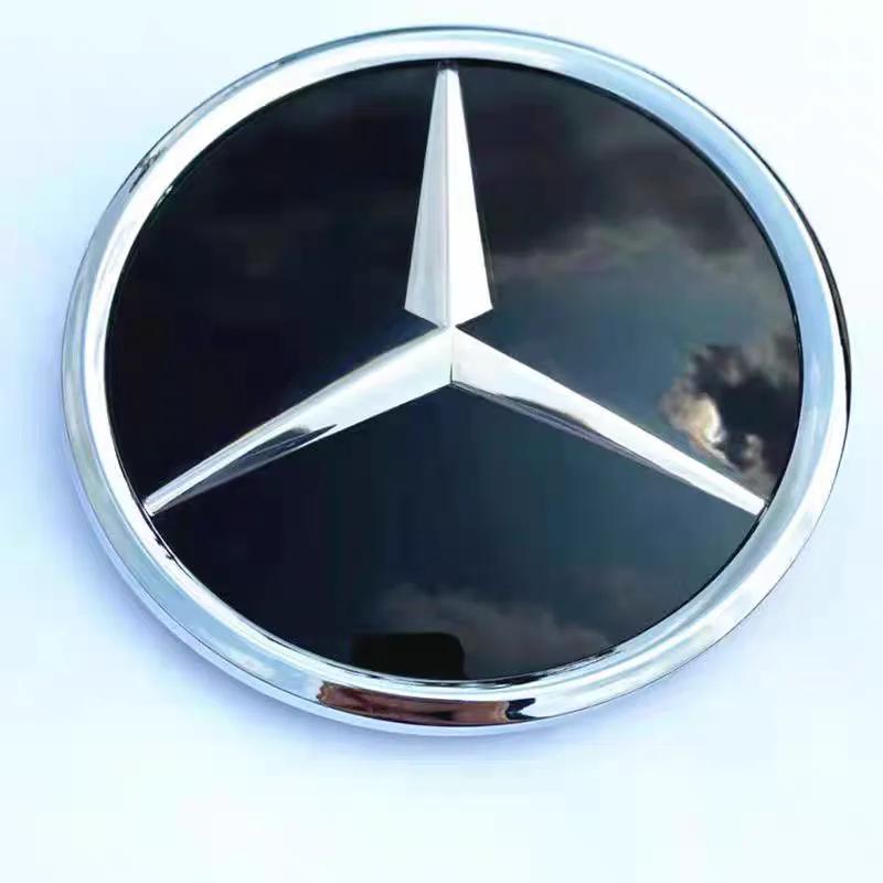 Autoaufkleber Benz 2026 Neu Für Benz Kühlergrill-Emblem Flacher Spiegel Frontemblem Für Mercedes-Benz ML-Klasse ML W166 2012-2015 GL X166 201