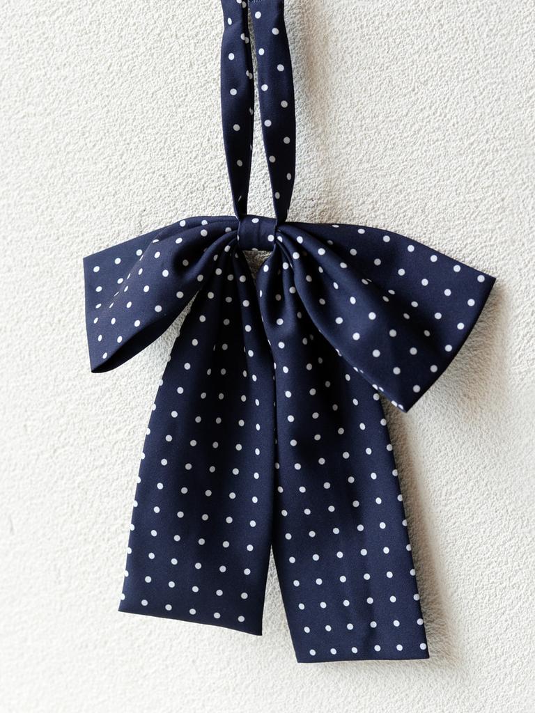 Kids Fashion Collared Brooch With Polka Dot Design For Casual School Wear And Youth