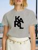 KARL Women's T-Shirt Letter Printing Short Sleeve Cotton Tees High Quality Luxury Brand T-shirt Summer Streetwear Y2k Tops
