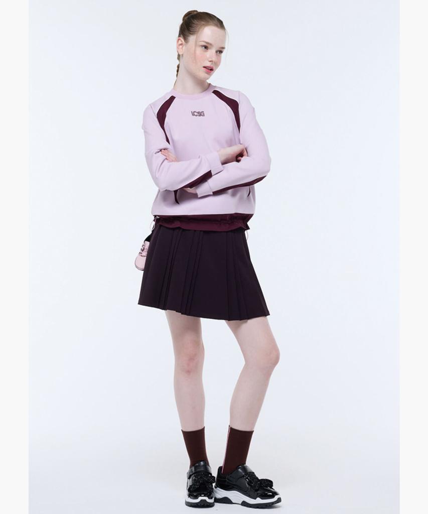 LECOQ GOLF Women'S Back-Band Pleated Skirt (Gq322Lsk92)