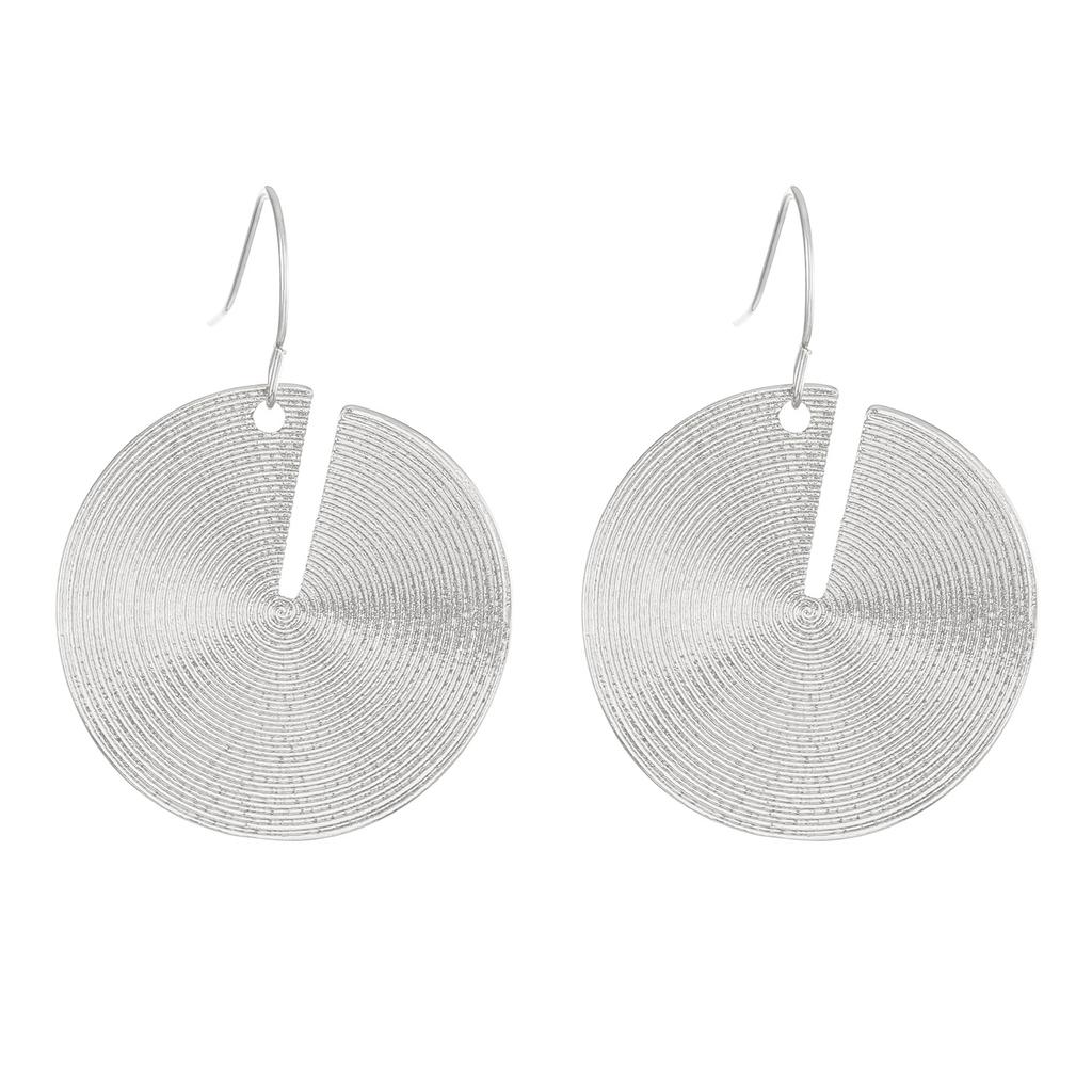 Retro Twisted Statement Earrings for Women Party Wedding Temperament Jewelry Geometry Golden Silver Color Metal Earrings