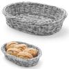 Oval Polypropylene Bread Basket, Gray, 320x230x70 Mm, Hendi 426647