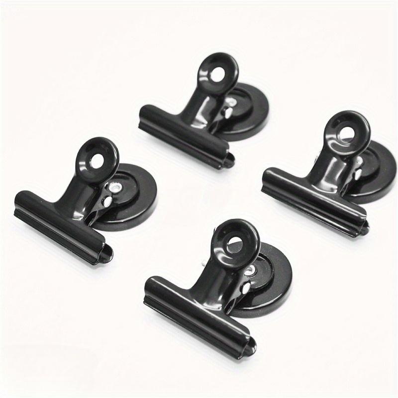 

4pcs Magnetic Clip - Multifunctional Refrigerator and Whiteboard Magnet - Perfect for Kitchen, Office and Home Decoration, Magnetic Decor 4pcs чёрный