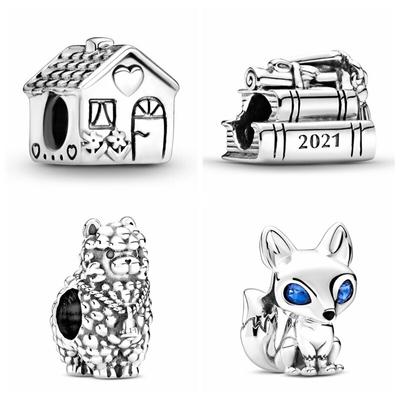 925 Sterling Silver Bead Fit Originální módní náramek Love House Charm DIY Dámské šperky na výrobu doplňků pro ženy Dárek