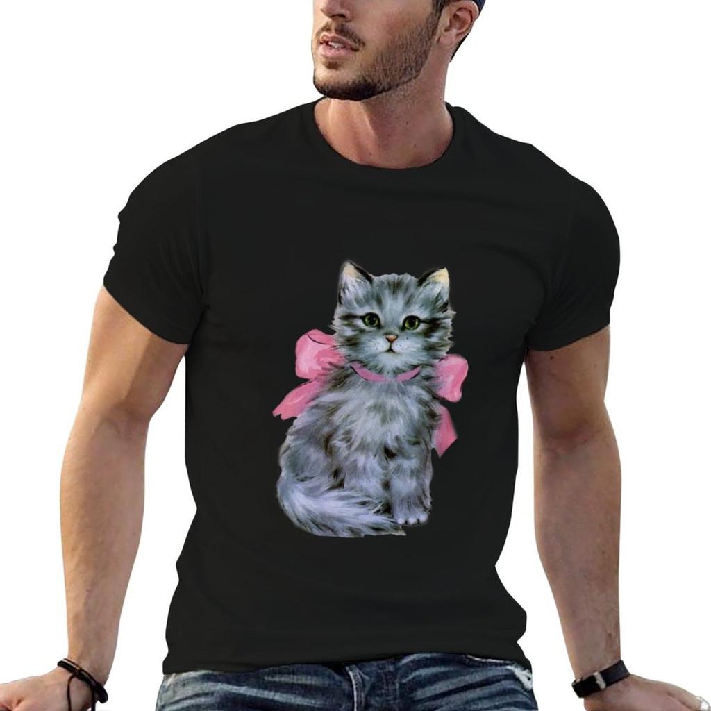 Coquette Vintage cat T-Shirt Holiday All Match T-Shirt