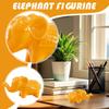 Elefantfigur Keramisk Samleobjekt Skrivebordsdekorasjon Lykkeelefant Dekor For Stue Familiens Gang Gårdshus Julebord