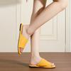 Summer new flat-bottomed slippers women's versatile one-word open-toed slippers women's 2025 light luxury temperament women's shoes