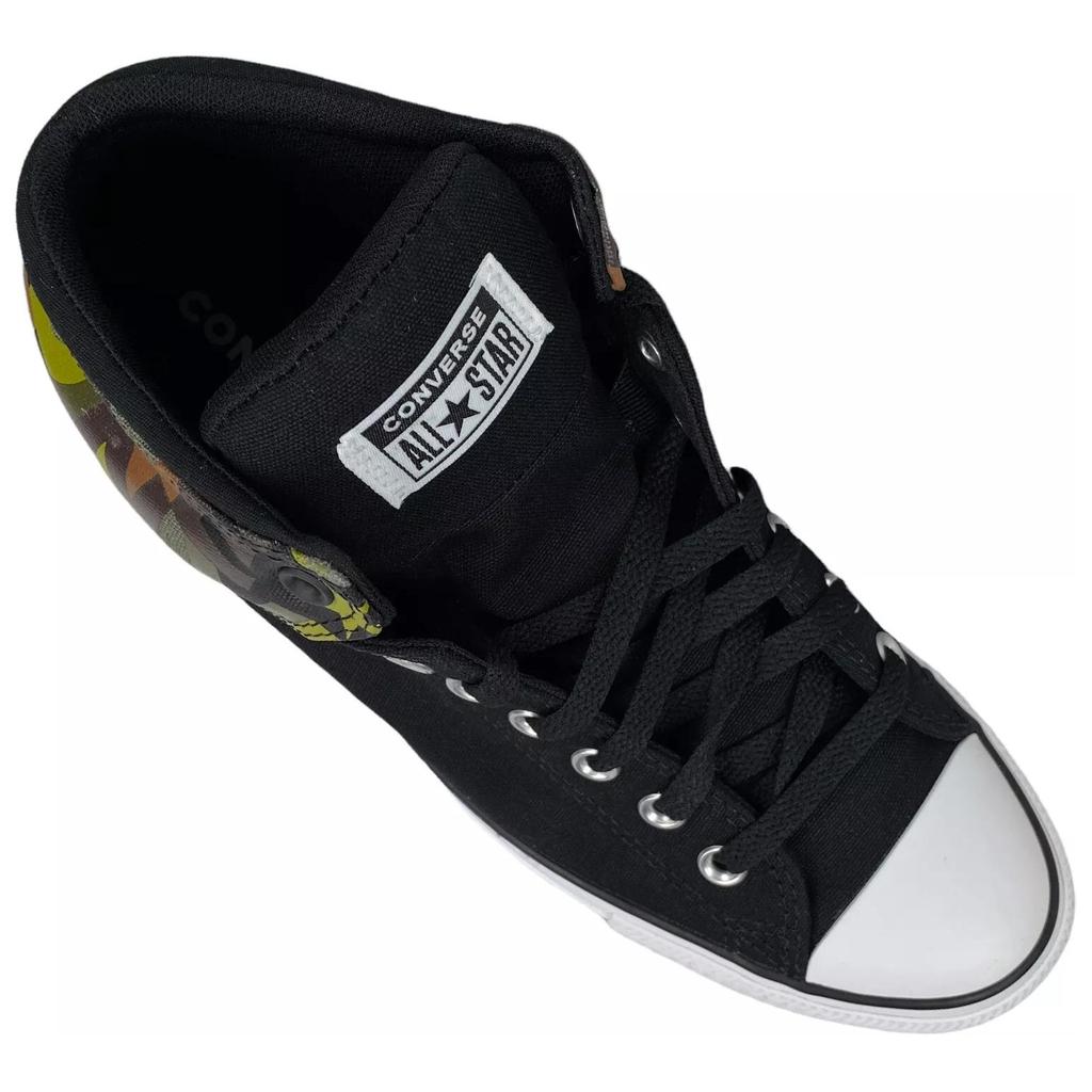 Converse Chuck Taylor All Star High Street Fashion High Top Canvas Shoes Unisex Sneakers Black 168724F