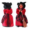 Creative Broomstick Witch Statues Funny Witch Figurines  Haunted House Decorations