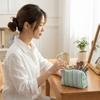 Striped Design Striped Makeup Pouch Lightweight Travel Skincare Bag Cosmetic Bag  Girls