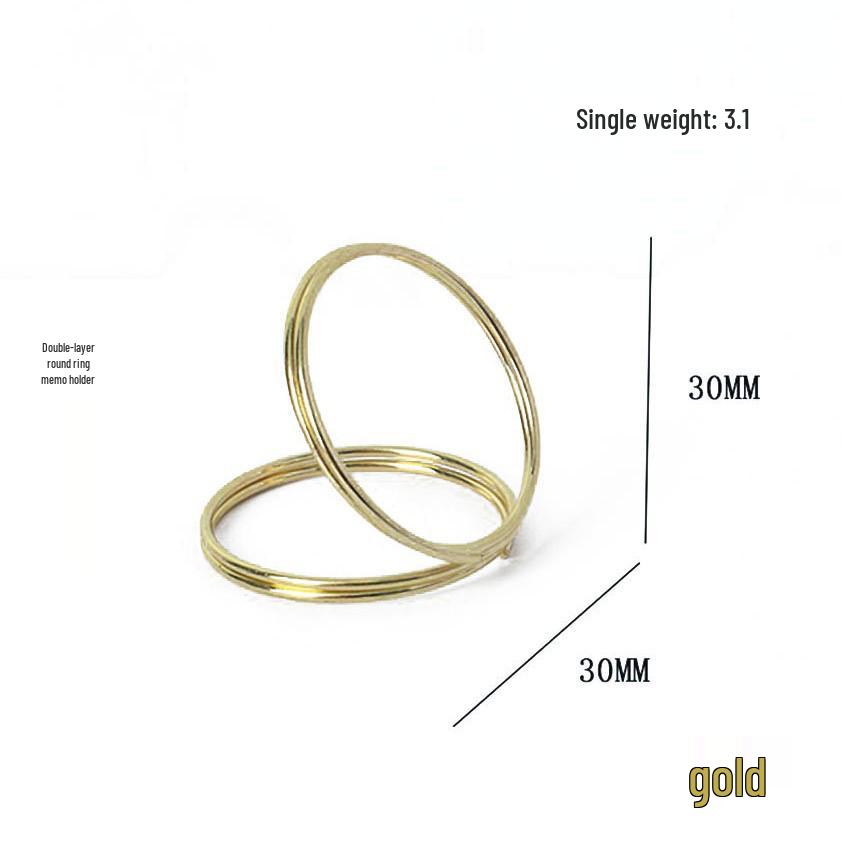 Double-Layer Geometric Heart Triangle Card Holder - Metal Desktop Note & Message Stand