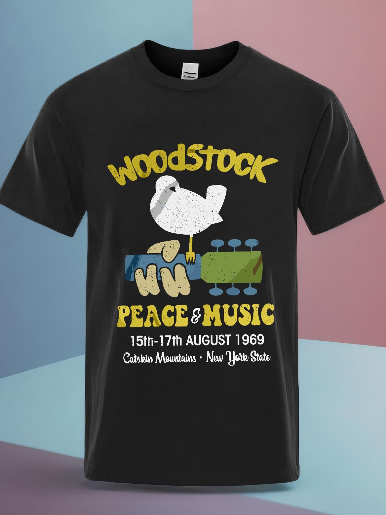 Peace and Music Festival Classic T-shirt Woodstock L