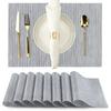 Heat Resistant Placemats Reusable Wear-Resistant Stain-Proof Table Non-Slip Heat-Insulating Mats Protectors for Dining