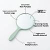 Portable High Definition Round Handheld Makeup Mirror with Handle for Vanity and Beauty Applications
