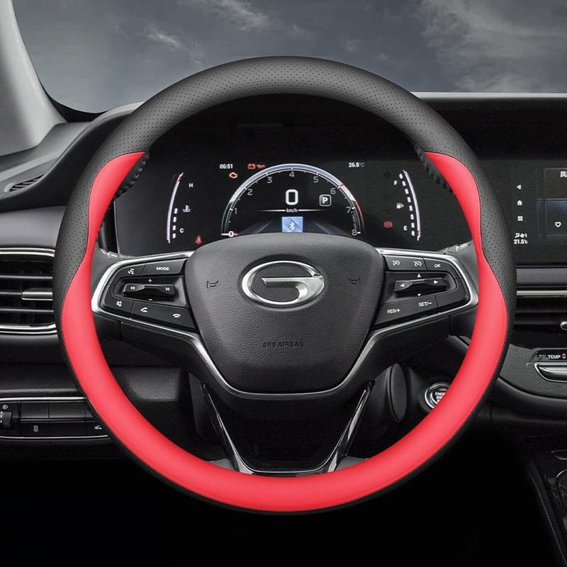 For GAC M8 Trumpchi M6 Pro E9 M8 Master Edition Leather Car Steering Wheel Cover Ultra-thin Anti Slip Car Handle Covers Interior