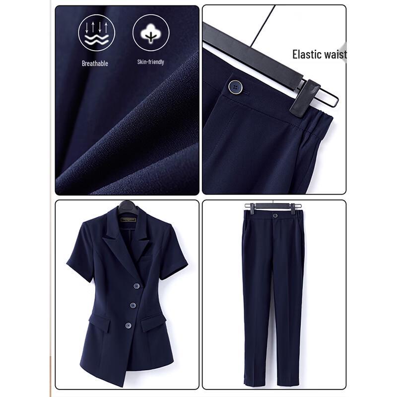 Women's Summer Short-Sleeve Business Suit Set