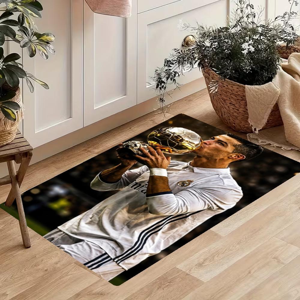 Cristiano Ronaldo Kitchen Floor Mat Long Strip Mat Antislip Machine Washable Suitable For Bathrooms Laundries Home Decoration Carpets