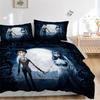 3pcs Under the Moonlit Sky Two Spirits Quilt Cover Set - Soft and Cozy Bedroom, Guest Room and Dorm Decorative Bedding 3-Piece Set 1 Quilt Cover