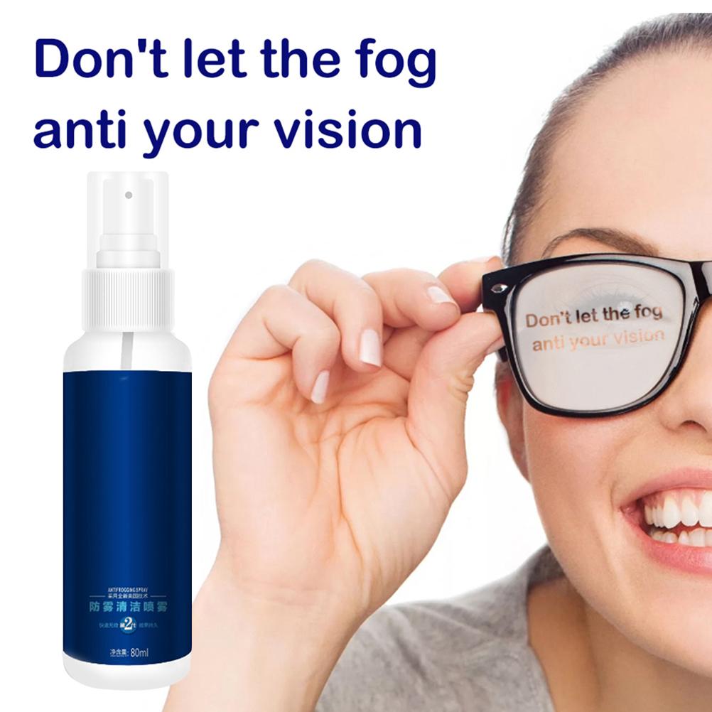 Anti Fog Spray for Glasses Lens Cleaner Spray Defogger for Eye Glasses Mirrors