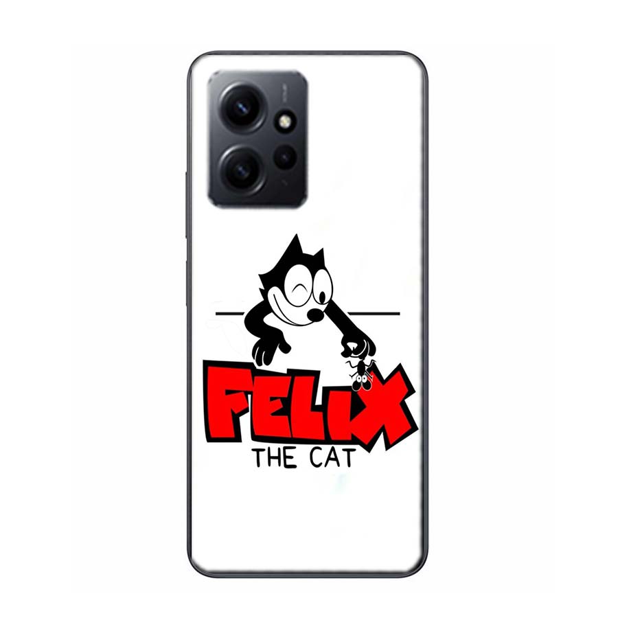 

F-Felix the Cats Funny Phone Case For Redmi 12 13C 12C 15C 9 10 10C Note 13 Pro Plus 14 15 Pro 9T 9C 9A TPU Soft Cover Clear Cel Redmi Note 14 Pro 4G